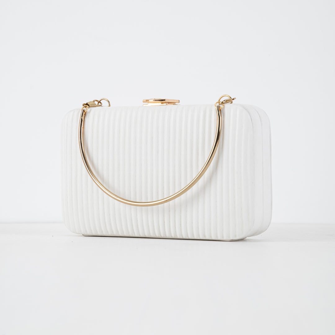 Designer Dreams Clutch - White