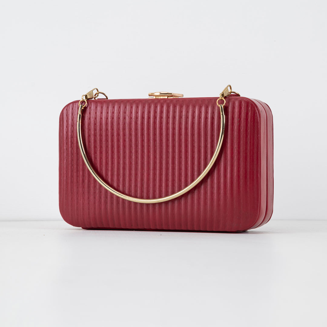 Designer Dreams Clutch - Maroon