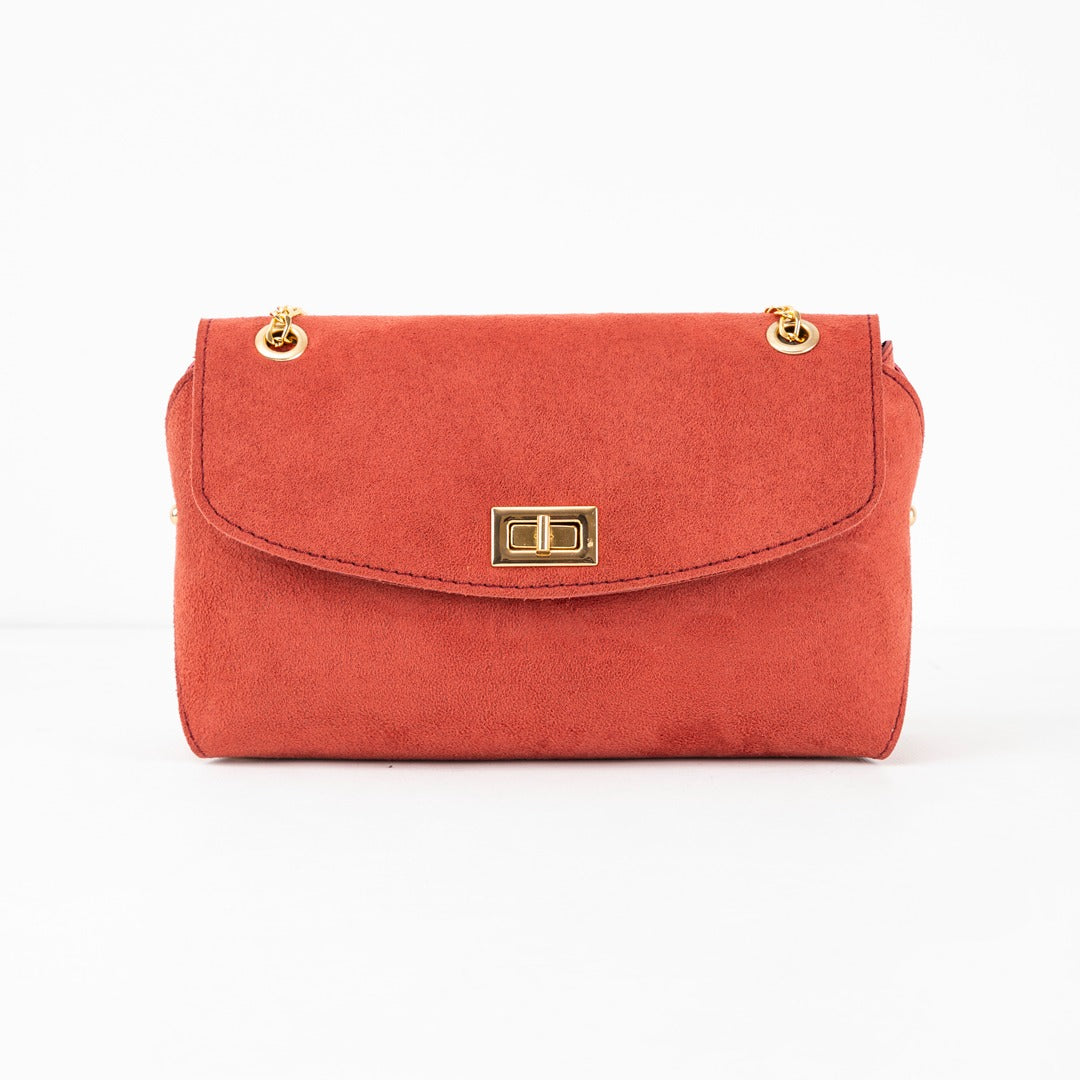 Eastern Elegance Handbag- Rust